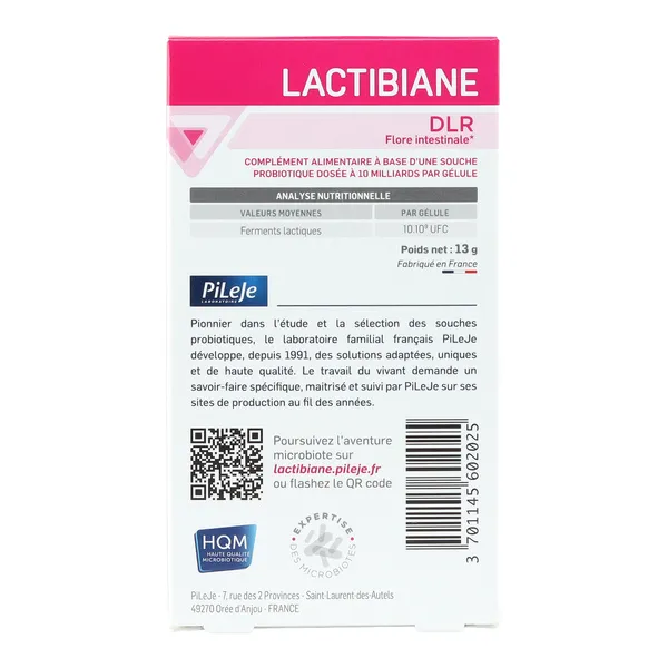 Pileje Lactibiane DLR gélules