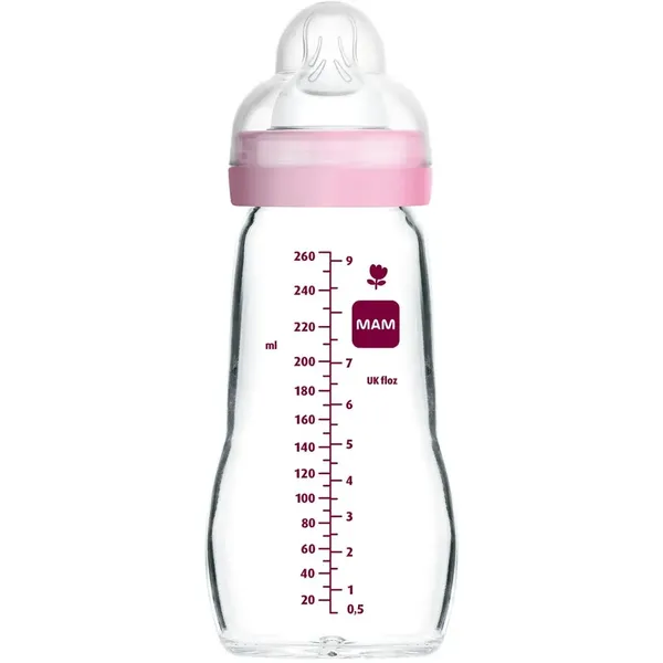MAM Biberon Verre débit moyen 260 ml