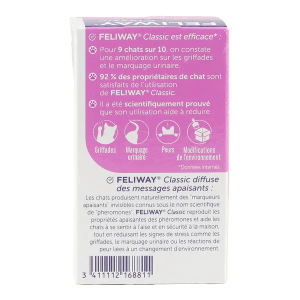 Feliway Classic Recharge pour diffuseur de phéromone