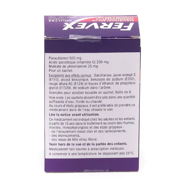 Fervex Adulte Framboise état grippal sachet