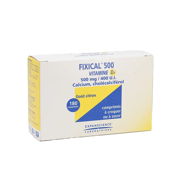 Fixical 500 Vitamine D3 500 mg/400 UI comprimé