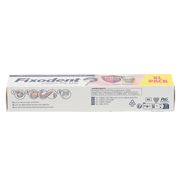 Fixodent Pro Plus Crème adhésive anti-particules