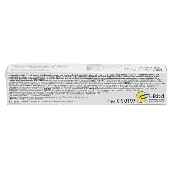 Fixodent Pro Plus Crème adhésive anti-particules