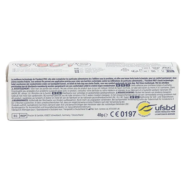 Fixodent Pro Ultimate Crème adhésive arôme frais