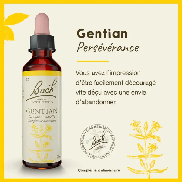 Fleurs de Bach Gentian n°12