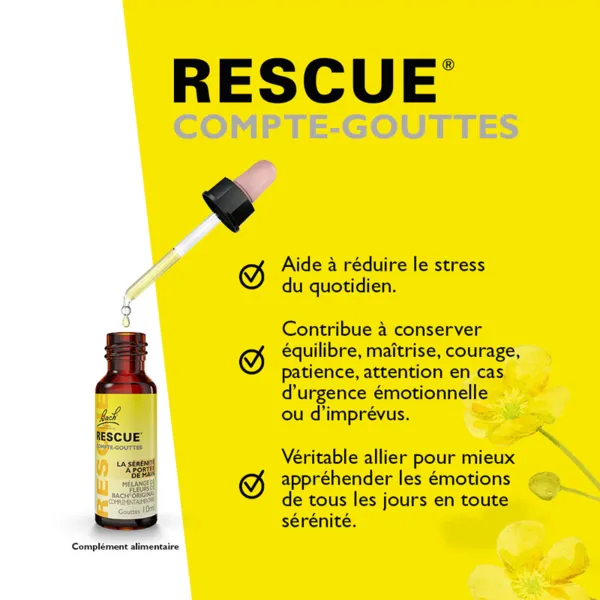 Fleurs de Bach Rescue gouttes anti stress