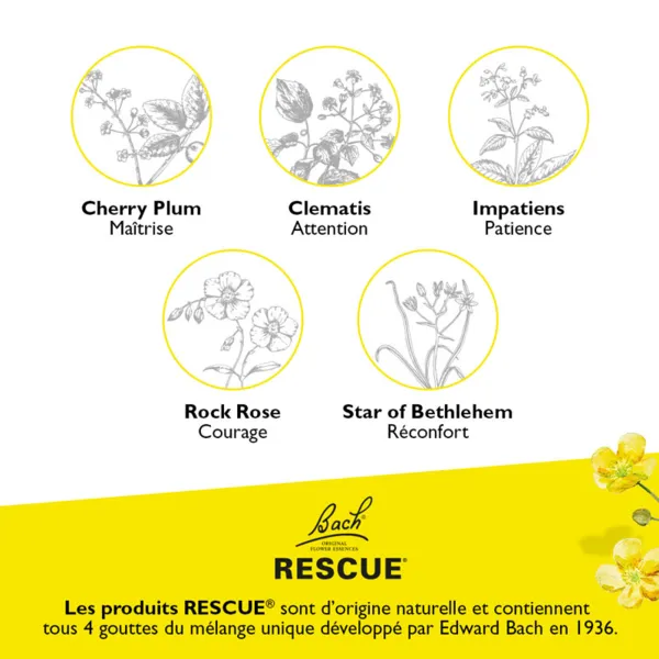 Fleurs de Bach Rescue gouttes anti stress