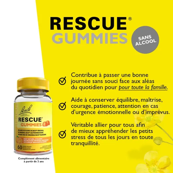 Fleurs de Bach Rescue gummies