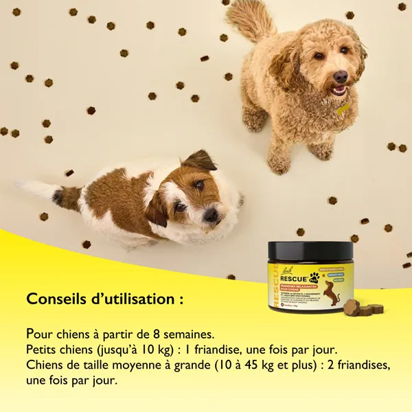 Fleurs de Bach Rescue Pets Friandises relaxantes pour chiens