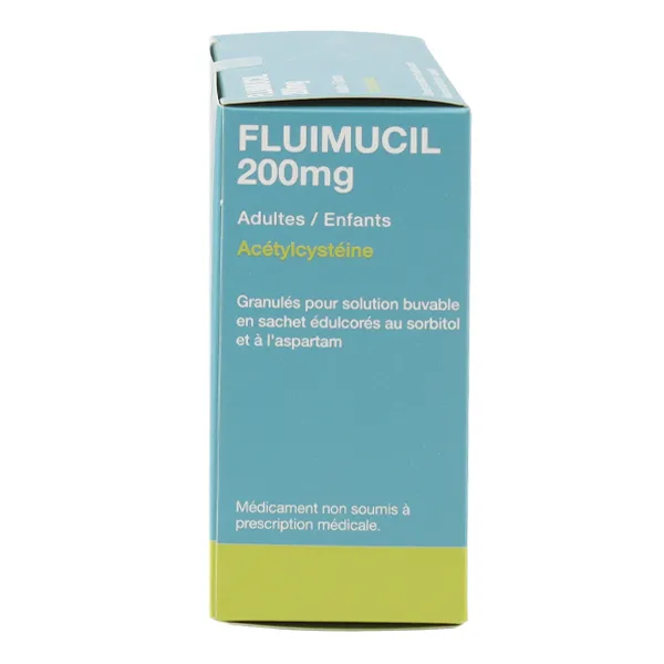 Fluimucil expectorant 200 mg sans sucre sachets