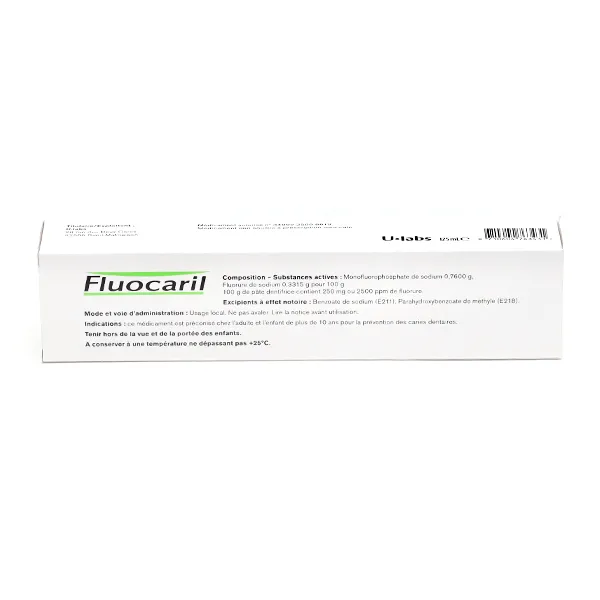 Fluocaril Bi-Fluoré 250 mg dentifrice menthe