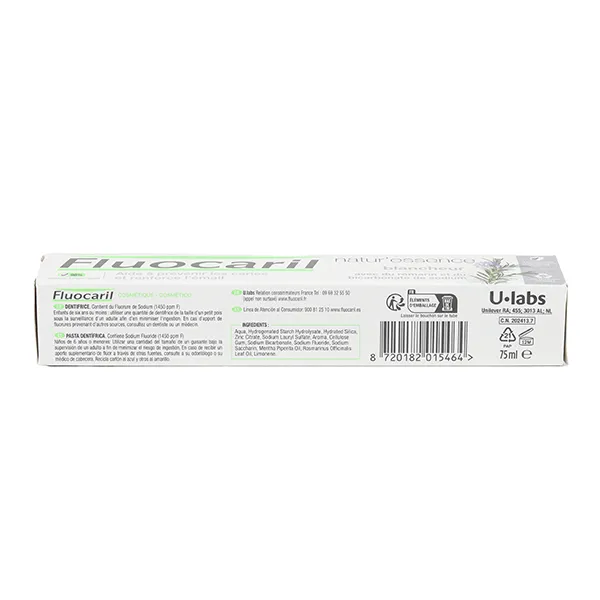 Fluocaril Natur'essence Blancheur dentifrice