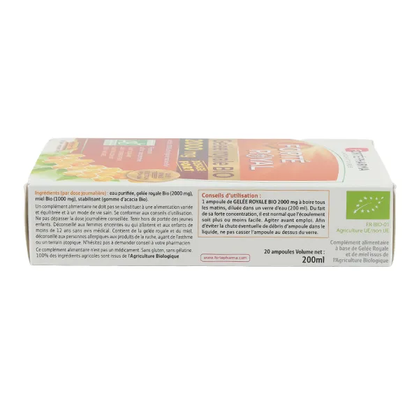 Forté Pharma Forté Royal gelée royale bio 2000 mg ampoules
