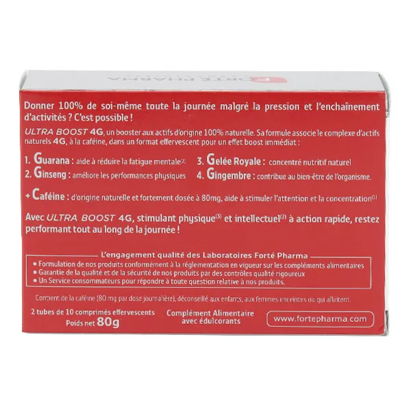 Forté Pharma Ultra Boost 4G comprimés effervescents