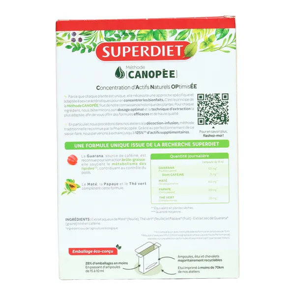Super Diet Quatuor Brûle-graisse bio ampoules