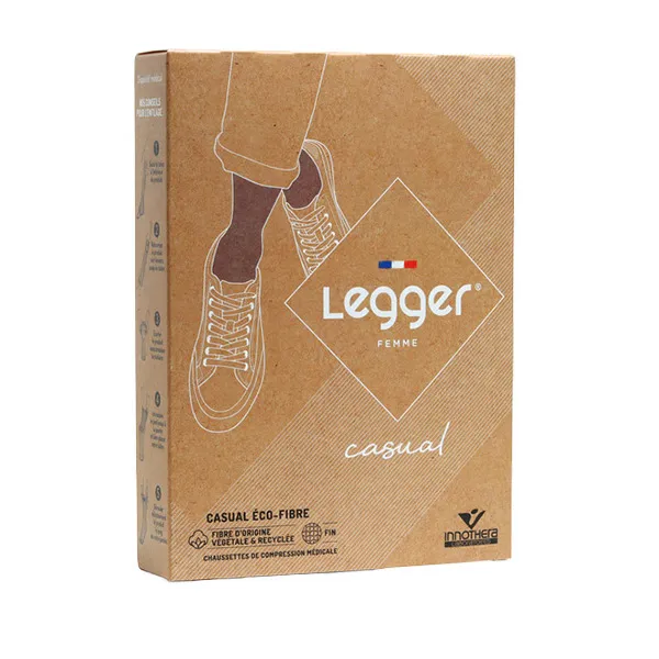 Chaussettes de contention Femme Legger casual Eco Fibre classe 2