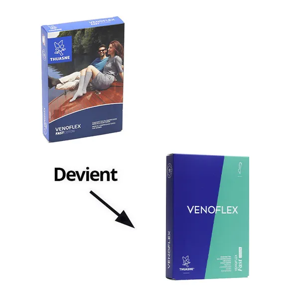 Venoflex Fast coton Chaussettes de Contention Femme classe 3