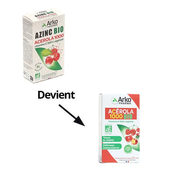 Azinc Acerola 1000 Bio comprimés à croquer