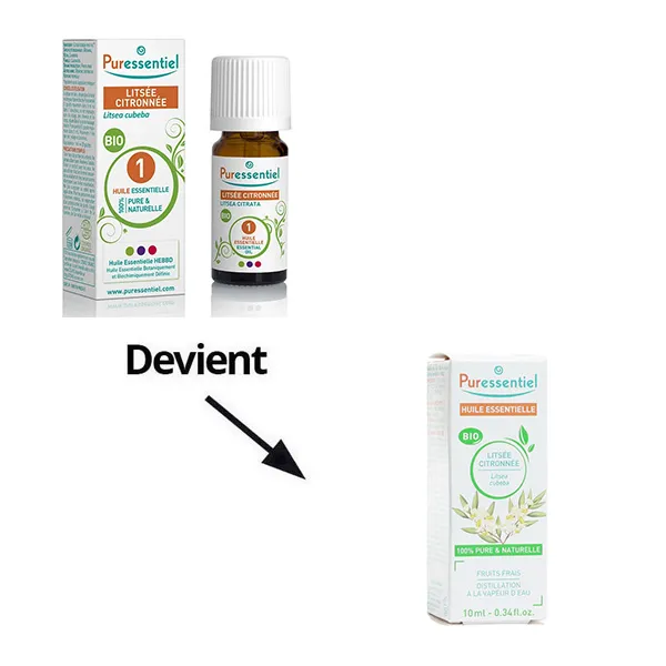 Puressentiel huile essentielle de Litsée citronnée bio