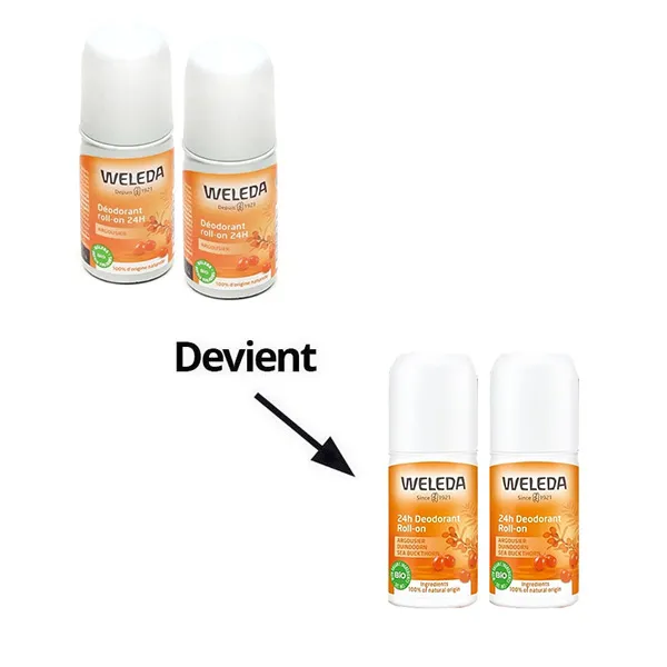 Weleda Argousier Déodorant roll on 24h Bio