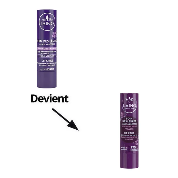 Laino Soin des lèvres stick Cassis