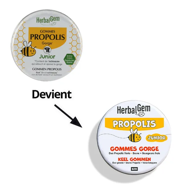 Herbalgem Propolis Junior Gorge bio gommes