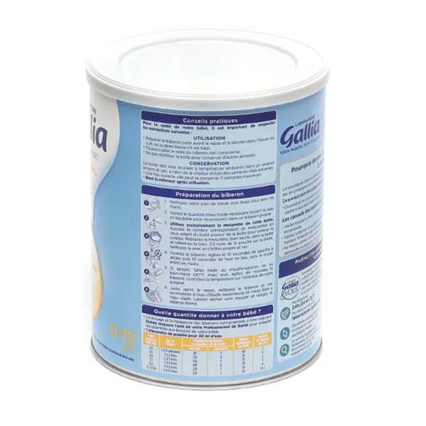 Gallia Expert Bébé Diargal lait sans lactose