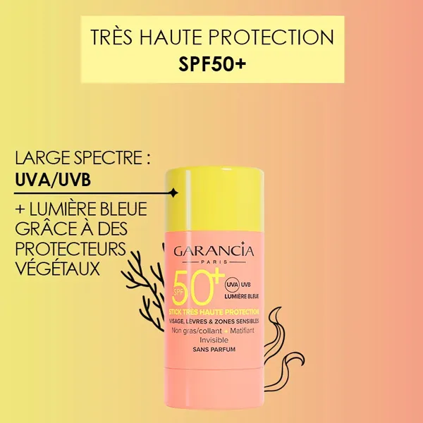 Garancia Stick solaire invisible SPF50+