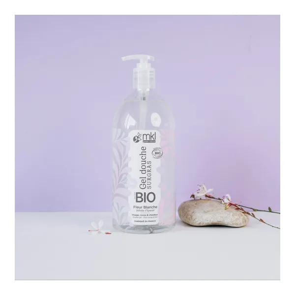 MKL Gel douche surgras Fleur blanche Bio