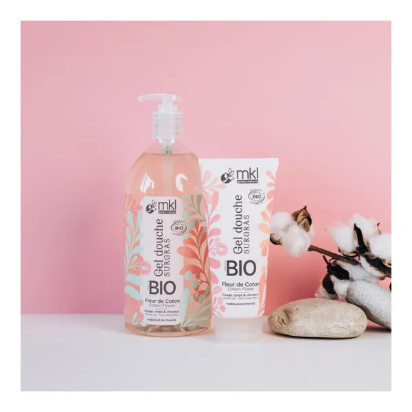 MKL Gel Douche surgras Fleur de coton Bio