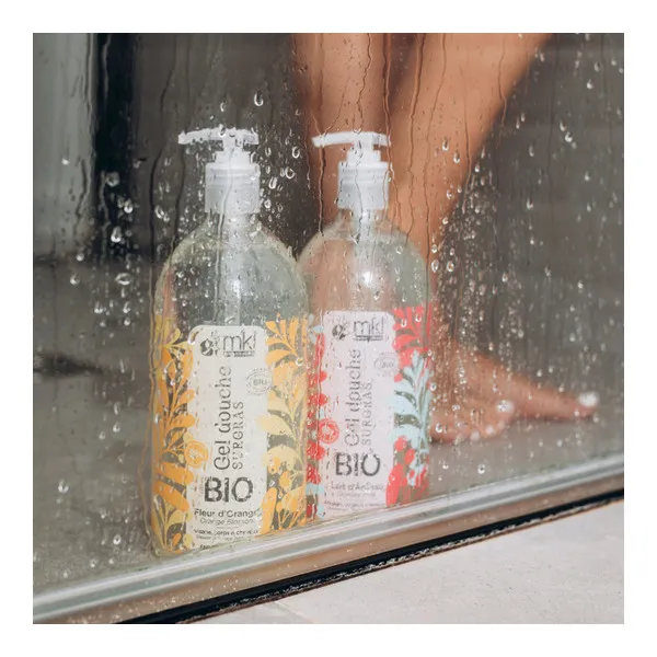MKL gel douche surgras Fleur d'Oranger bio
