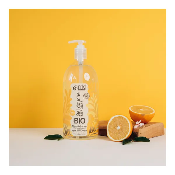 MKL gel douche surgras Fleur d'Oranger bio