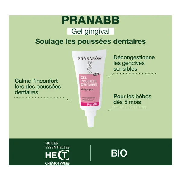 Pranarom PranaBB Gel poussées dentaires