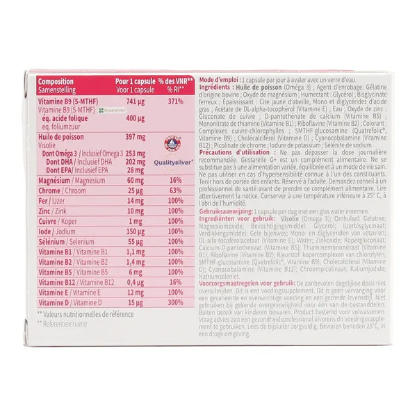 Gestarelle G+ Grossesse capsules