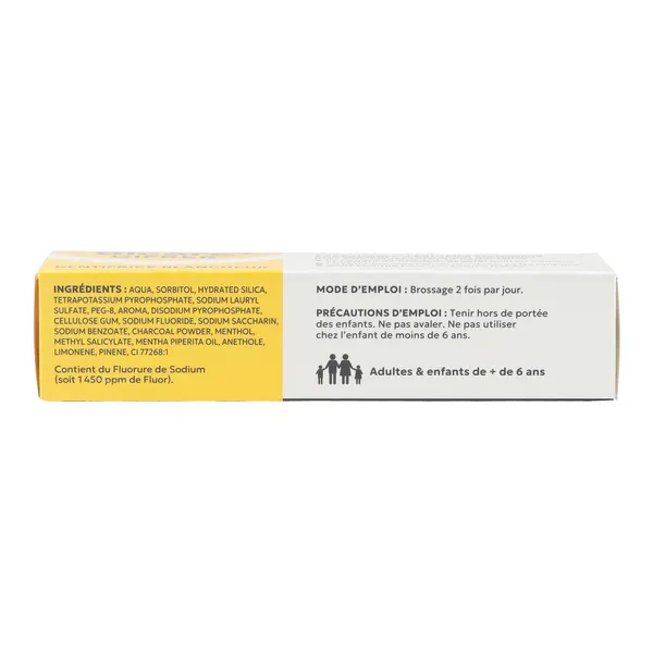 Gifrer Bicare Plus dentifrice blanchissant au charbon végétal