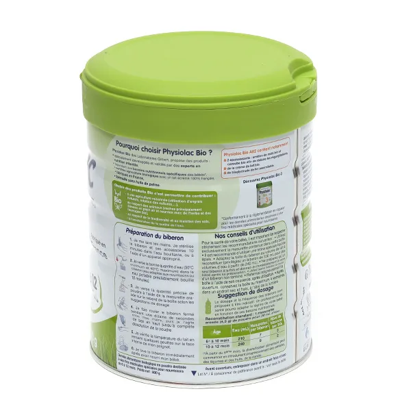 Physiolac Bio AR2 lait en poudre