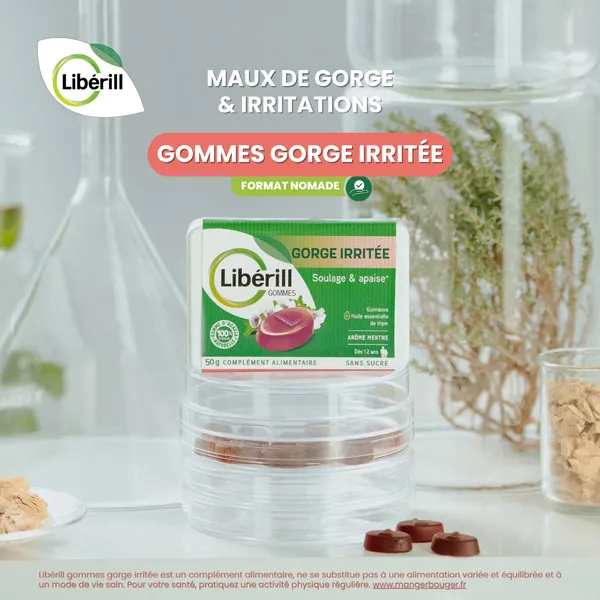 Libérill Gorge irritée gommes