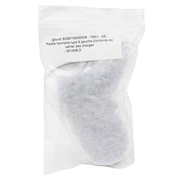 Pelote pour bandage et slip herniaire