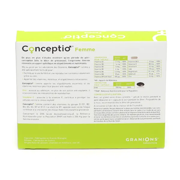 Conceptio Femme capsules + gélules