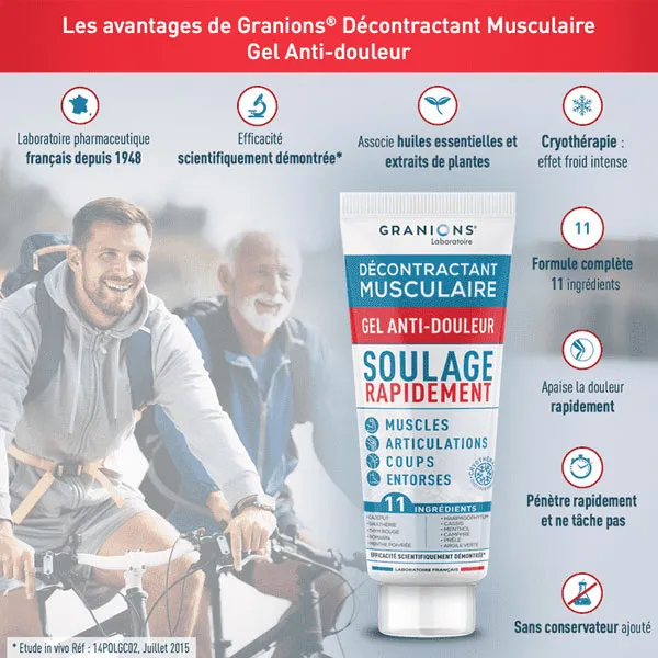 Granions Décontractant musculaire Gel anti-douleur