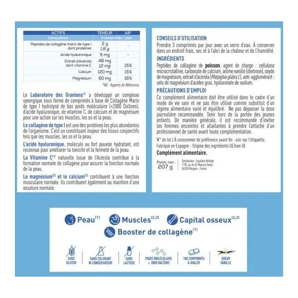 Granions Collagène marin 2 g comprimés