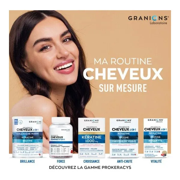 Granions Pro Keracys Cheveux Kératine 1000 mg comprimés