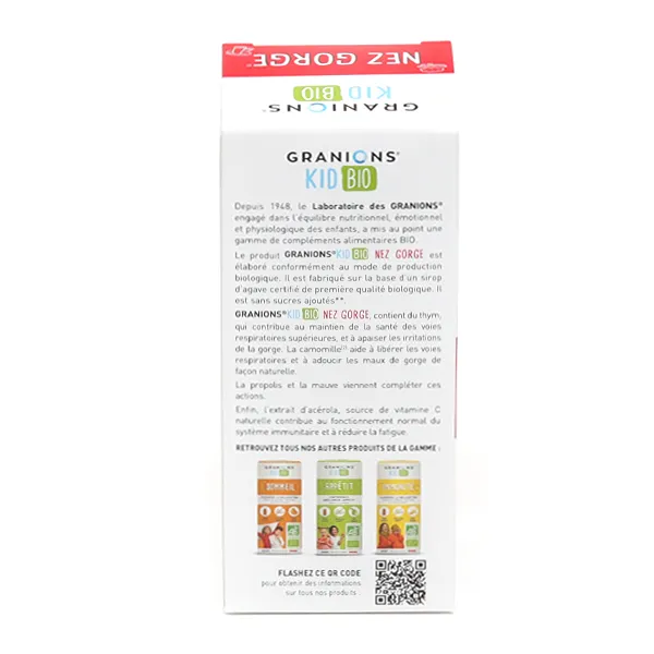 Granions Kid Bio Nez Gorge Sirop