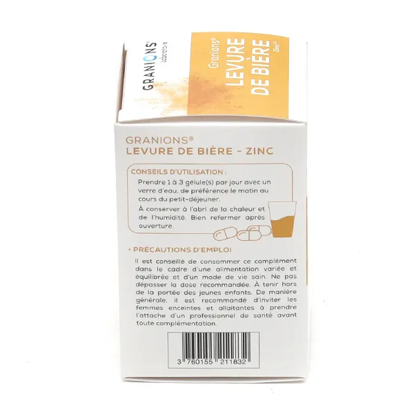 Granions Levure de bière et Zinc gélules