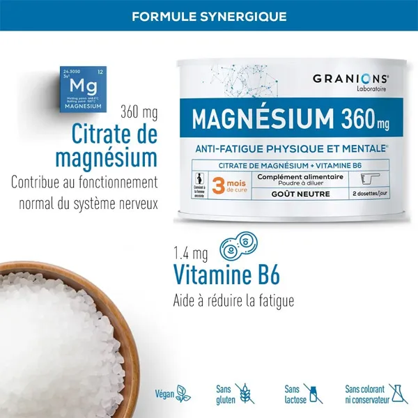 Granions Magnésium 360 mg poudre