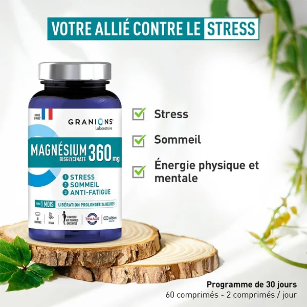 Granions Magnésium bisglycinate 360 mg comprimés
