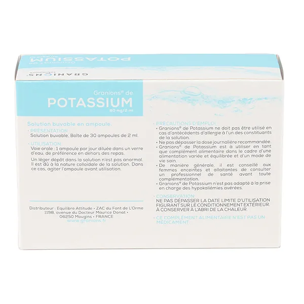 Granions Potassium ampoules