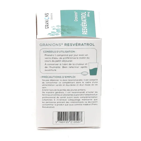 Granions resvératrol 200 mg comprimés