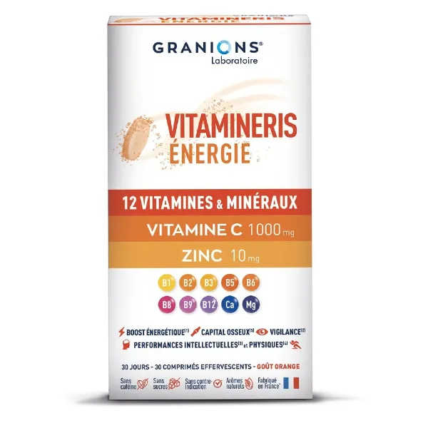 Granions Vitamineris Energie comprimés effervescents