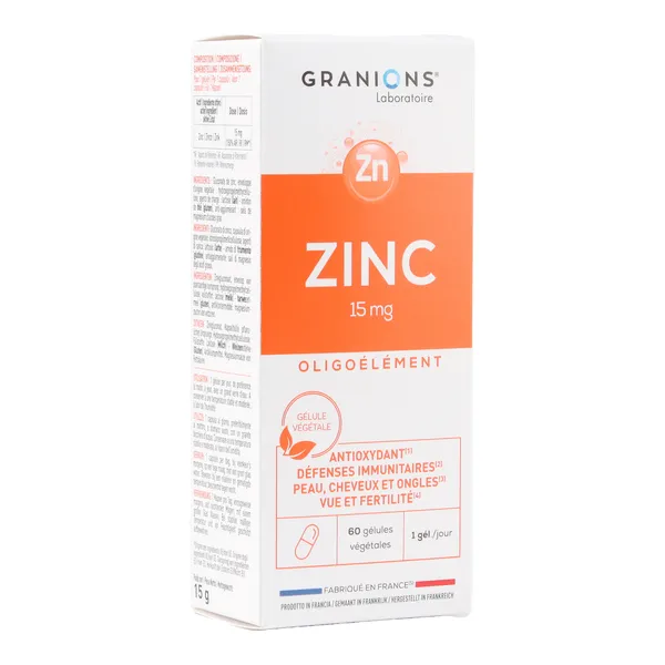 Granions Zinc 15 mg gélules